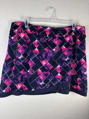 Tail Skort Women's XXL Navy Blue Pink Floral Geometric Golf Tennis Pickleball